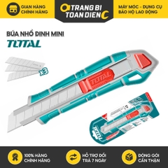 Dao rọc giấy Total lưỡi dao SK5, Nhiều kích thước, dùng cắt giấy, băng keo, rọc thùng Bút rọc giấy, điêu khắc gỗ