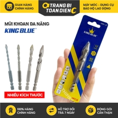 Mũi khoan đa năng lục giác KingBlue KBH2F kích thước 4 - 12mm, dài 95mm, khoan tường, gạch men, đá, kính, bê tông, sắt