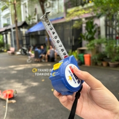 Thước cuộn KingBlue LA-50.25/ LA-100.25 rộng 25mm, dài 5 - 10 mét, vỏ nhựa ABS thước kéo thép, thước mét đo lường