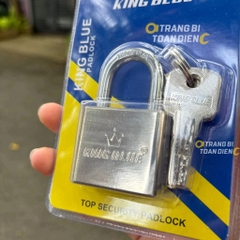 Ổ khóa KingBlue KYV40 kích thước 40mm, chất liệu cùm thép ruột đồng chất lượng, bảo vệ tài sản khóa cửa, kho xưởng