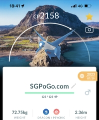 Latios with Jeju background