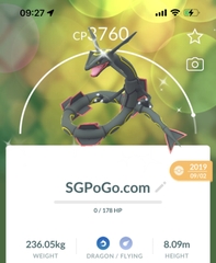 Shiny Rayquaza 2019 (Guaranteed lucky Trade)