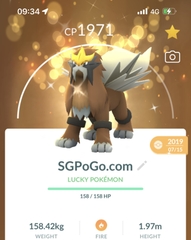 Shiny Entei 2019 (Gurantees lucky Trade)