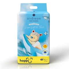 Bỉm – Tã dán Hoppi Airdream size S 56 miếng (cho bé 4 - 8kg)
