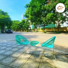 Bộ bàn ghế Acapulco màu xanh