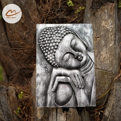 Tranh Decor Hình Phật An Nhiên Màu Đá