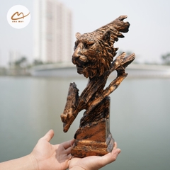 Tượng Phong Thủy Mãnh Hổ Sơn Lâm Màu Đồng