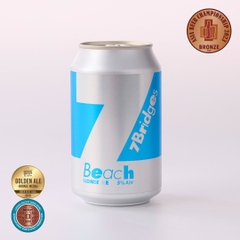 Bia thủ công 7 Bridges Beach Blonde Ale 330ml hương vị mật ong sảng khoái, tươi mát cực kì dễ uống