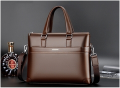 Cặp da công sở đựng Laptop Baodidaishu viền sọc ngang nổi bật