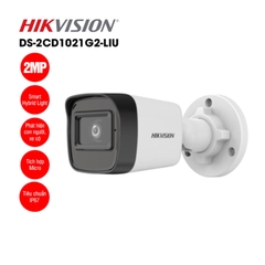 Camera Hikvision Thân 2MP DS-2CD1021G2-LIU (4MM) - Có LED, có MICRO
