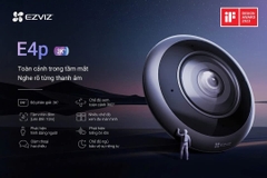 EZVIZ E4P 6MP (3K+) - Camera Wi-Fi mắt cá, nhìn toàn cảnh
