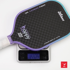 Vợt Pickleball Zocker Happy HP3 Premium Quality siêu nhám độ dày 16mm carbon fiber 12K