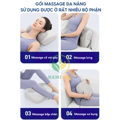 Gối massage hồng ngoại cổ vai gáy