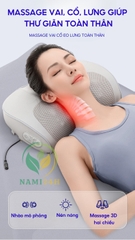 Gối massage hồng ngoại cổ vai gáy