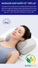 Gối massage hồng ngoại cổ vai gáy