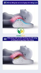 Gối massage hồng ngoại cổ vai gáy