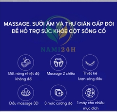 Gối massage hồng ngoại cổ vai gáy