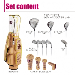 Set gậy golf Wilson Tiara Niino 2024 for Ladies