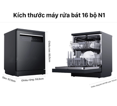 Máy Rửa Bát Xiaomi Mijia N1 16 Bộ Khử Trùng UV Đa Năng, Kết Nối App Mihome