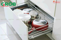 Khay xoong nồi gắn cánh tủ dưới Grob