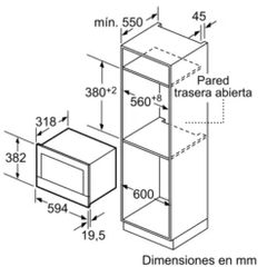 Lò vi sóng âm tủ 21L Bosch BFL634GS1