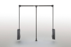 GIÁ MÓC TREO QUẦN ÁO NÂNG HẠ KHUNG HỢP KIM NHÔM, CÓ HỘP LỰC GIẢM CHẤN