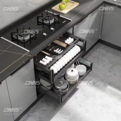 AB001 - GIÁ XOONG NỒI BÁT ĐĨA HAI TẦNG NHÔM CAO CẤP