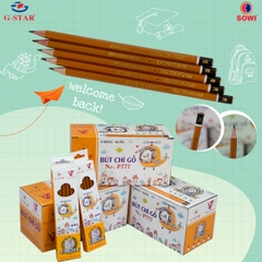 G-Star Bút chì gỗ P777- 2B; 3B; 4B; 5B; 6B (12 Cây/Hộp; 12 Hộp/ Lốc; 240 Hộp/ Thùng)