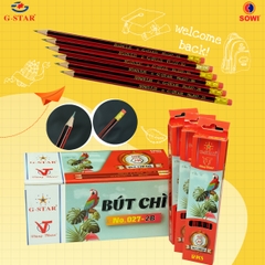 G-Star Bút Chì Gỗ 2B - 027 (12 Cây/ Hộp; 12 Hộp/ Lốc; 20 Lốc/ Thùng)