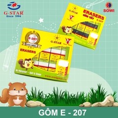 G-Star Gôm E207 (30 Cục/ Lốc; 30 Lốc/ Thùng)