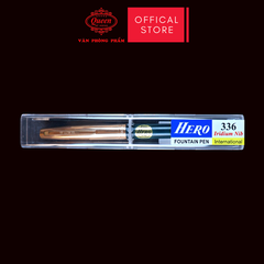 Queen - Bút Máy Hero 336 (Xanh Lá, Đỏ Đô, Đen) (12 Cây/Lốc; 12 Lốc/Thùng)