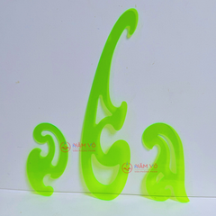 Win Q Bộ 3 Cây Thước Parabol Lớn QL03 (10 Bộ/ Hộp; 5 Hộp/ Lốc)