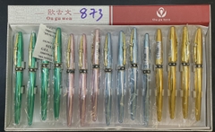 Bút Máy Bơm Mực Kim Cương Viền 873 (15 Cây/Hộp)