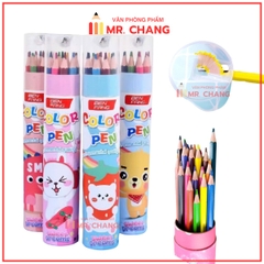 . Lon Bút Chì Màu Kèm Chuốt
