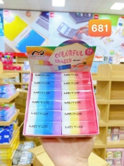 . Gôm Tẩy Cầu Vồng MQ 681 (24 Cục/Lốc; 30 Lốc/Thùng)