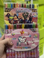 . Sáp Vặn 12 Màu - DÀI 1012Z; 2012B (12 Vĩ/Lốc) (192 Vĩ/Thùng)