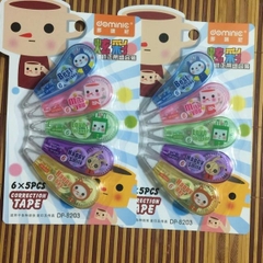 Xóa Kéo Vĩ 5 Cây Dominic DP-8203 (24 Vĩ/ Hộp) (288 Vĩ/Thùng)