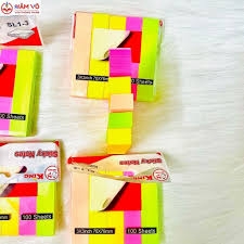 Giấy Note Đủ Màu Xing Li 3x3 CẮT 5 (12 Xấp/Hộp; 50 Hộp/Thùng)