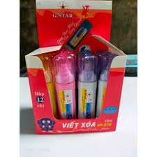 G-Star Bút Xoá Nước CP028 (12ml) (12 Cây/Hộp; 48 Hộp/ Thùng)