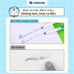 TL - Bút Lông Kim Doreamon FL04/DO (Xanh, Tím, Đỏ, Đen) (10 cây/Hộp)