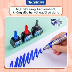 TL - Mực Bút Lông Dầu PMI-01 (Xanh, Đỏ, Đen) (6 chai/Lốc)