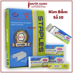G-Star Kim Bấm Số 10 (20 Hộp Nhỏ/Hộp Lớn; 40 Hộp Lớn/ Thùng)
