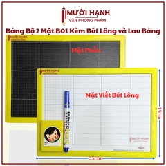 Win Q Bảng Bộ 2 Mặt B01 (1 MẶT PHẤN + MẶT LÔNG) (10 Cái/ Lốc; 80 Cái/ Thùng)
