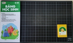 Win Q Bảng Đen Khổ A4 B08 3 Vòng Tròn 2 MẶT PHẤN (4 Ô + 5 Ô) (10 Cái/ Lốc; 100 Cái/ Thùng)