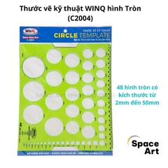 Win Q Thước Vẽ Hình Tròn C2004 (10 Cây/ Hộp; 5 Hộp/ Lốc)