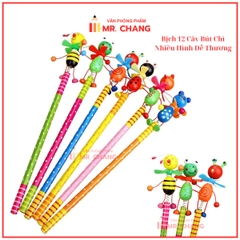 . Bút Chì Gỗ Chong Chóng (12 Cái/Bịch; 200 Bịch/Thùng)