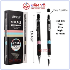 Bút Chì Bấm BaoKe HB Ngòi 0.7mm 105 (12 Cây/Hộp) (12 Hộp/Lốc) (12 Lốc/Thùng)