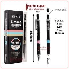 Bút Chì Bấm BaoKe HB Ngòi 0.7mm 105 (12 Cây/Hộp) (12 Hộp/Lốc) (12 Lốc/Thùng)