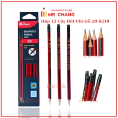 . Bút Chì Gỗ 2B 6218 (12 Cây/ Hộp; 6 Hộp/ Lốc; 40 Lốc/ Thùng)