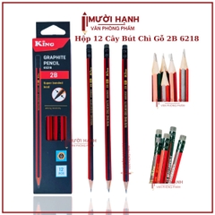 . Bút Chì Gỗ 2B 6218 (12 Cây/ Hộp; 6 Hộp/ Lốc; 40 Lốc/ Thùng)
